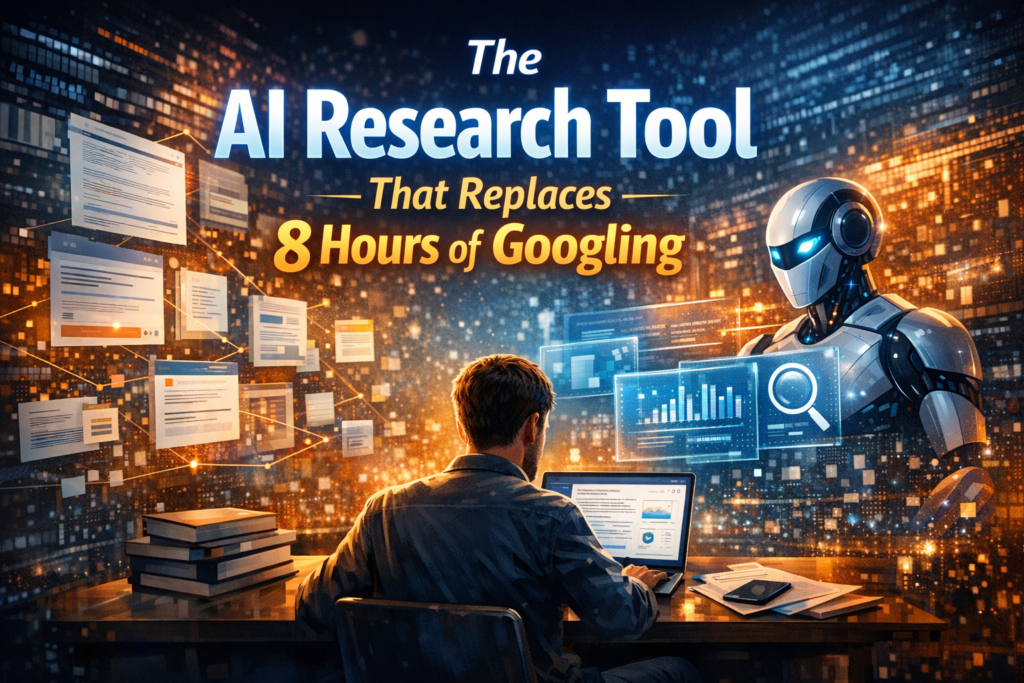 AI research tool replacing googling productivity automation