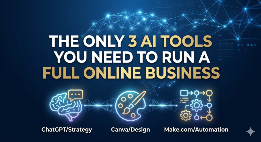 Modern digital workspace interface showing glowing nodes and integrated apps with central title text.